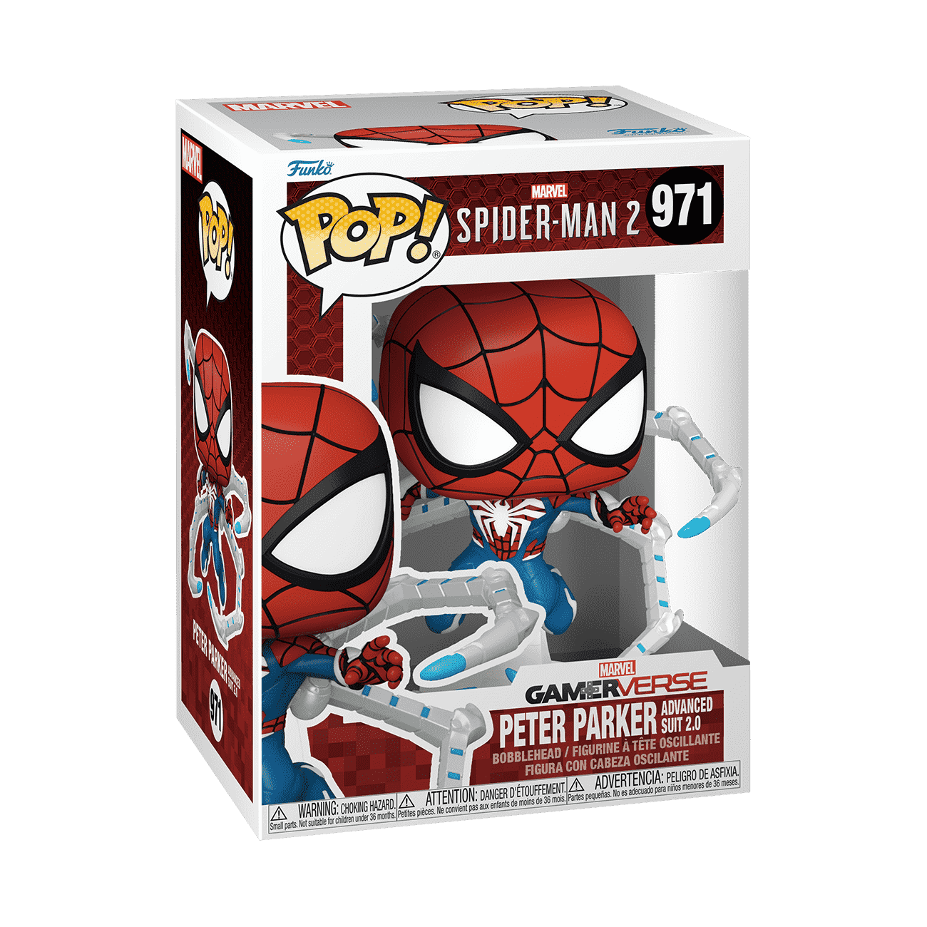 SPIDER MAN Pop! Peter Parker Advanced Suit 2.0