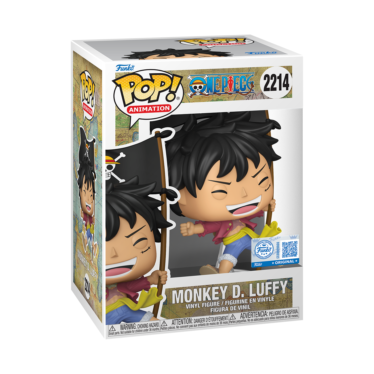 ONE PIECE -Pop! Monkey D. Luffy with Flag