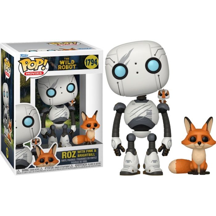 The Wild Robot - Roz with Fink & Brightbill Pop! Vinyl Figure (pre-order)