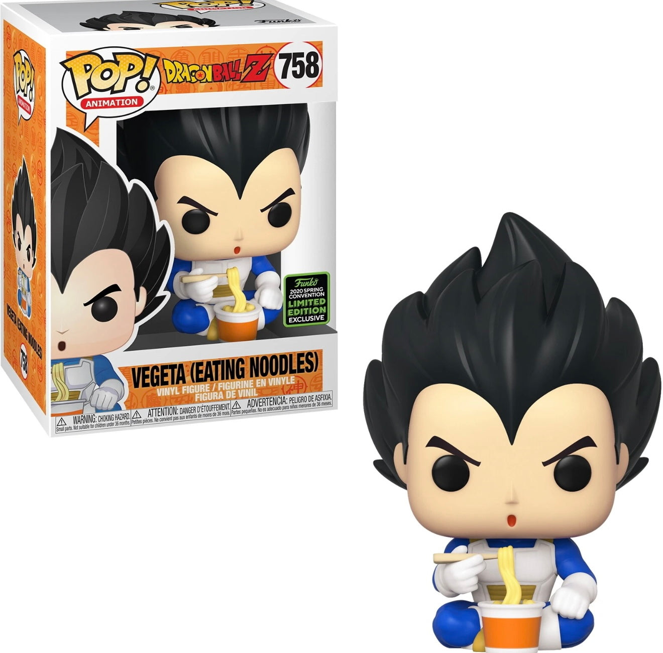 Funko POP! Animation: Dragon Ball Z - Vegeta Eating Noodles (2020 Spring Convention)(pre-order)