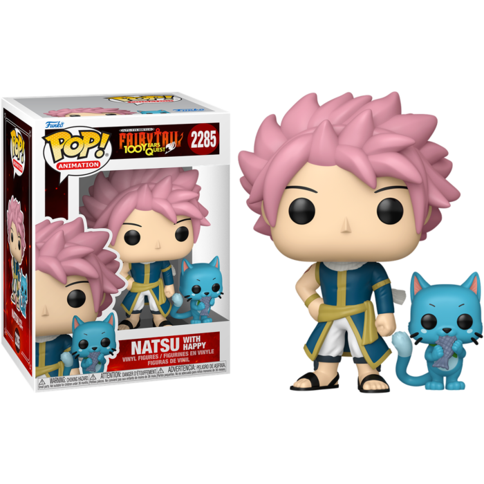 Fairy Tail: 100 Year Quest - Natsu with Happy Pop! Vinyl Figure (pre-order)