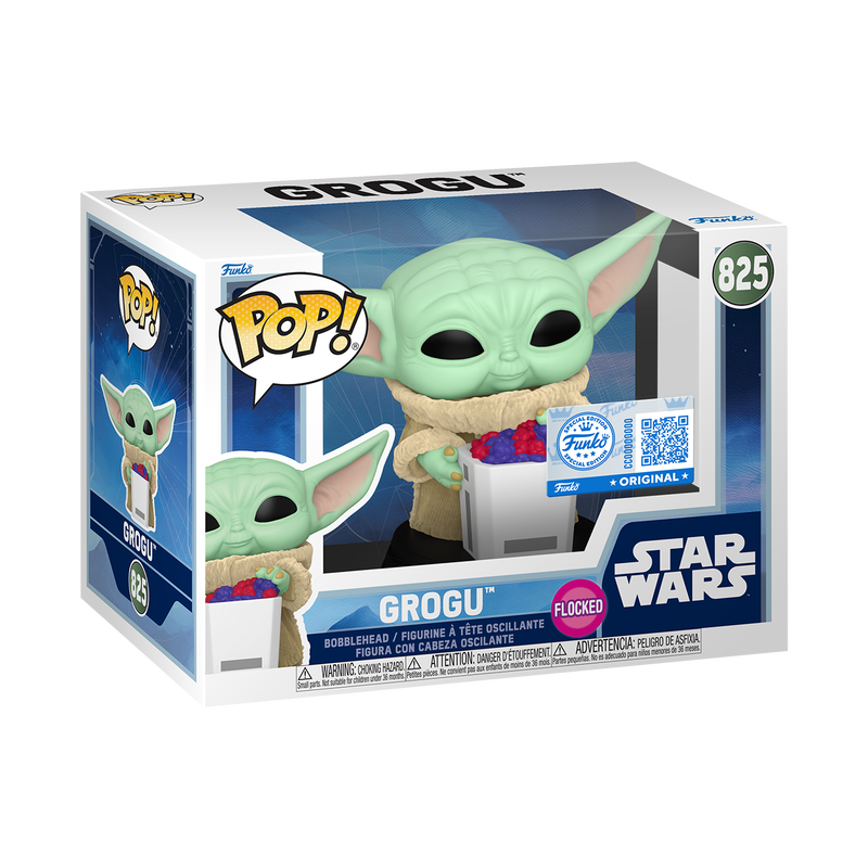 Pop! Star Wars: Pop! Grogu with Snack (Flocked)