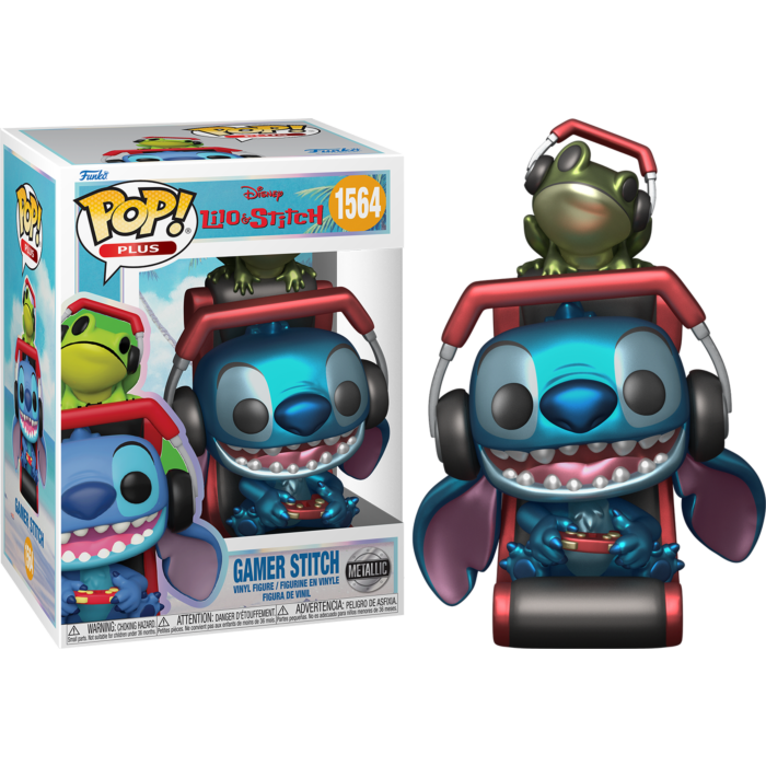 Lilo & Stitch - Gamer Stitch Metallic Pop! Vinyl Figure