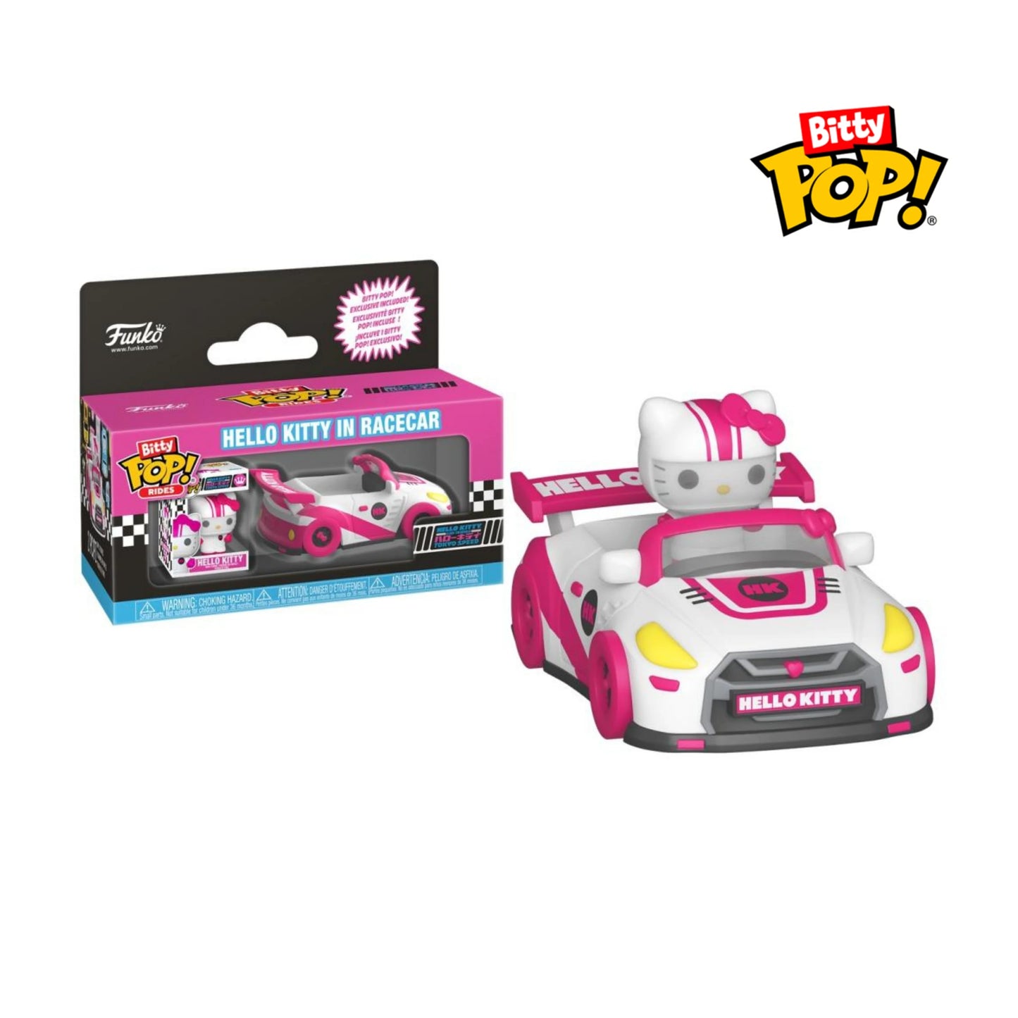 Bitty Pop! Ride Animation: Sanrio - Racecar with Hello Kitty (pre-order)