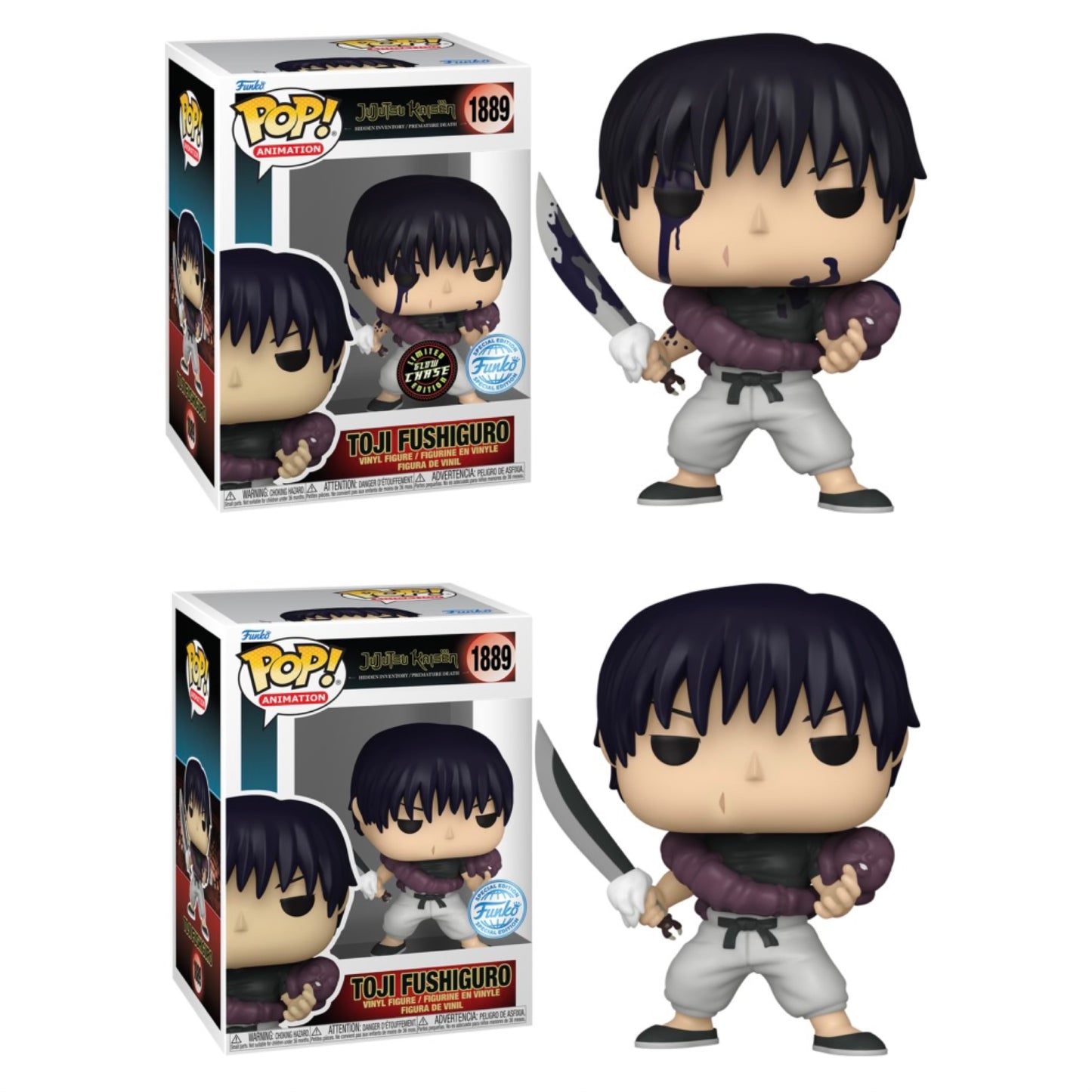 Jujutsu Kaisen - Toji Fushiguro Pop! Vinyl Figure Chase Bundle (pre-order)