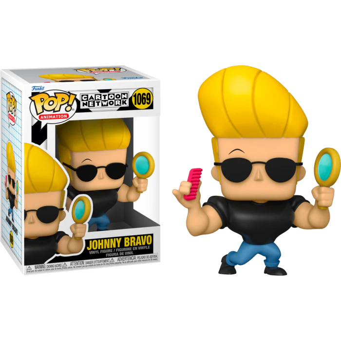 Pop! Animation: Johnny Bravo - Johnny w/Mirror & Com (pre-order)