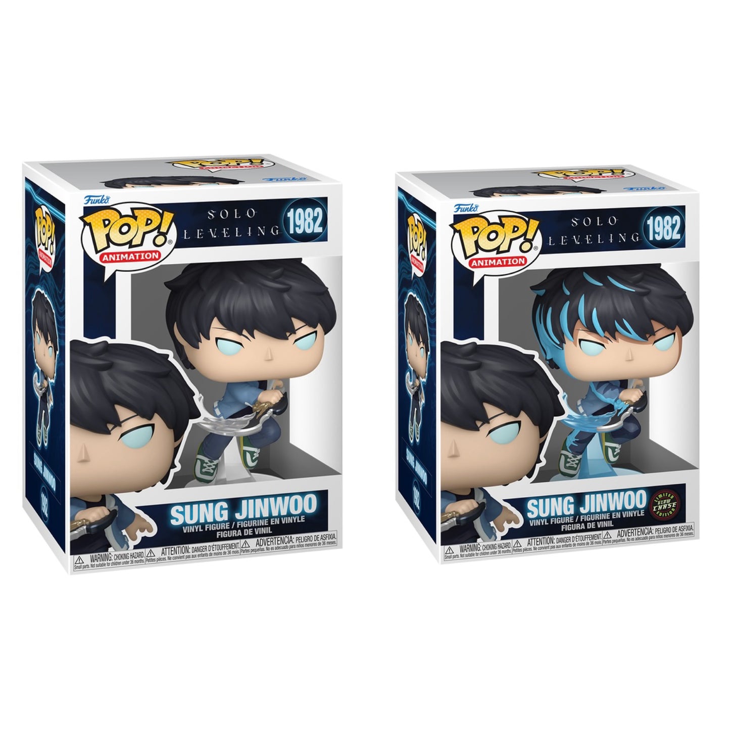 Solo Leveling Sung Jinwoo Chase Bundle Funko Pop! Vinyl Figure #1982