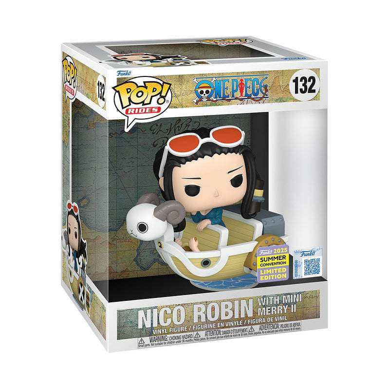 ONE PIECE - - POP! RIDES DELUXE NICO ROBIN WITH MINI MERRY II