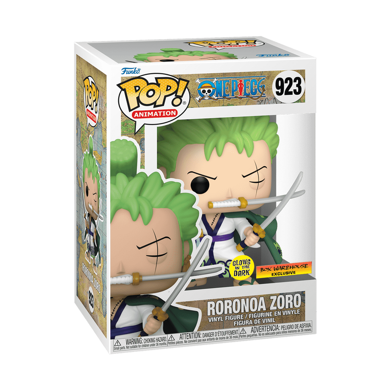 One Piece - Pop! Roronoa Zoro (Three Sword Style) (Glow)