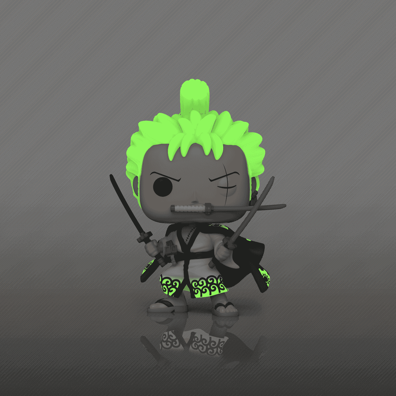 One Piece - Pop! Roronoa Zoro (Three Sword Style) (Glow)