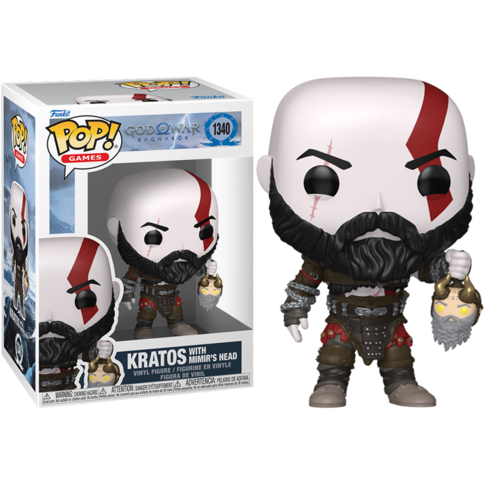 God of War: Ragnarok - Kratos with Mimir's Head Pop! Vinyl Figure (PRE-ORDER)