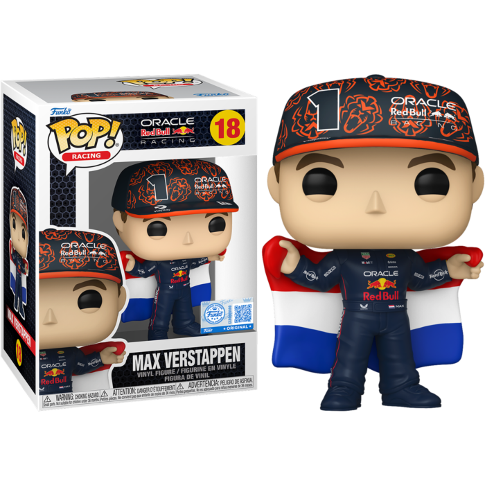 F1: Formula 1 - Max Verstappen with Dutch Flag Pop! Vinyl Figure (PRE-ORDER)