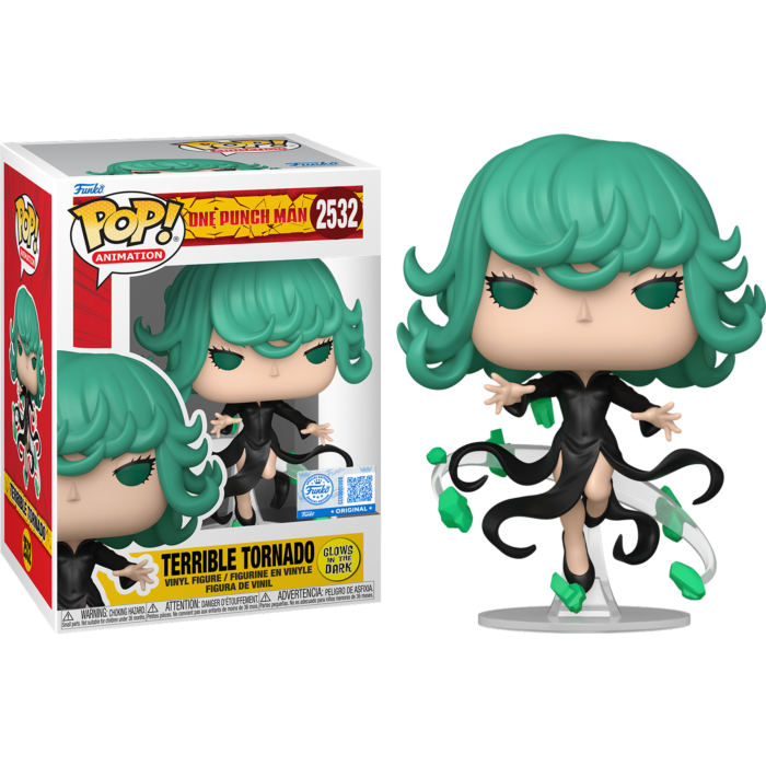 One-Punch Man - Terrible Tornado Glow-in-the-Dark Pop! Vinyl Figure (PRE-ORDER)