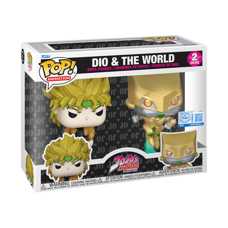 Jojo's Bizarre Adventure -Pop! DIO & The World 2-Pack (PRE-ORDER)