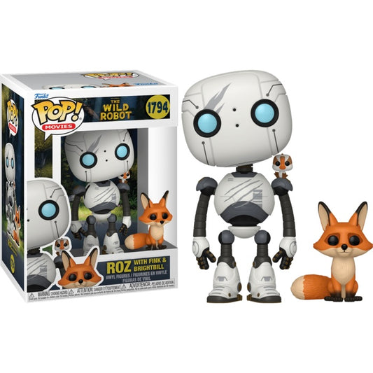 The Wild Robot - Roz with Fink & Brightbill Pop! Vinyl Figure (pre-order)