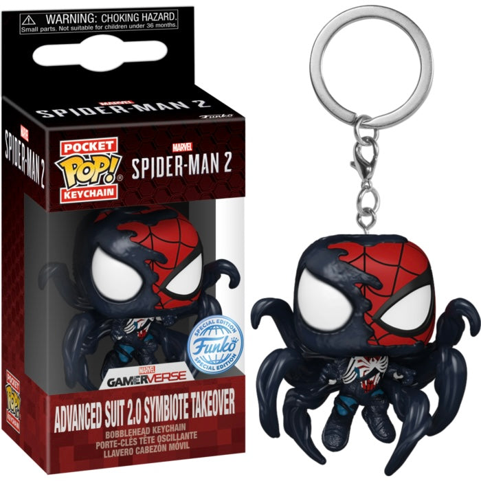 Marvel's Spider-Man 2 - Advanced Suit 2.0 Symbiote Takeover Pocket Pop! Keychain (pre-order)