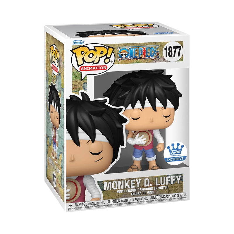 ONE PIECE - POP! MONKEY D. LUFFY (MARINEFORD MEMORIAL) WITH POP! PROTECTOR