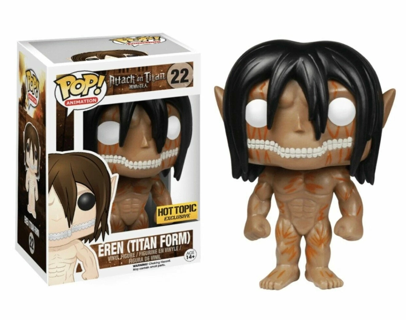Funko Pop Attack on Titan Eren Jaeger (Titan Form) Hot Topic Exclusive