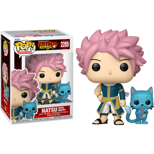 Fairy Tail: 100 Year Quest - Natsu with Happy Pop! Vinyl Figure
