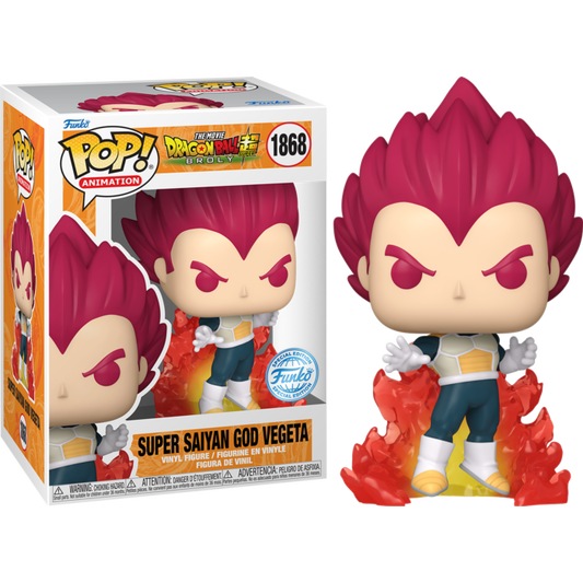 Dragon Ball Super: Broly - Super Saiyan God Vegeta (With Flames) Pop! Vinyl Figure (pre-order)