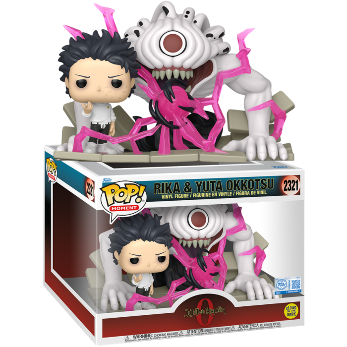 Jujutsu Kaisen 0 - Rika & Yuta Okkotsu Glow-in-the-Dark Pop! Moment Vinyl Figure (pre-order)