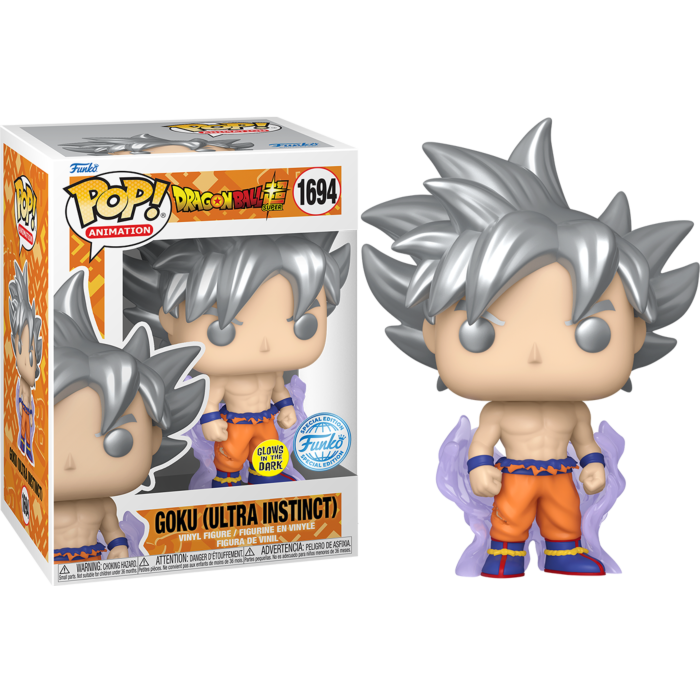 Dragon Ball Super - Goku Ultra Instinct Glow-in-the-Dark Pop! Vinyl Figure