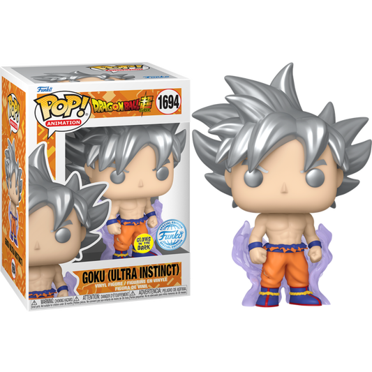 Dragon Ball Super - Goku Ultra Instinct Glow-in-the-Dark Pop! Vinyl Figure