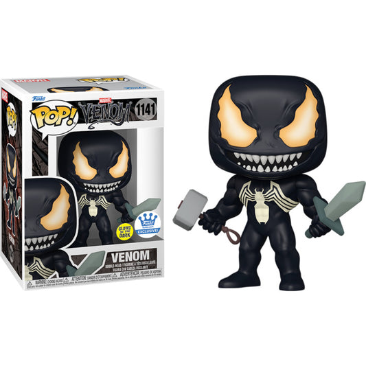 Venom - Venom with Mjolnir and Sword Glow-in-the-Dark Pop! Vinyl Figure