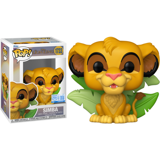 The Lion King - Simba with Leaves Pop! Vinyl Figure (pre-order)
