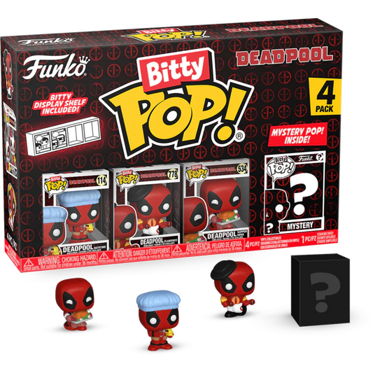 Bitty Pop! Marvel: Deadpool - Bathtime 4PK (Pre-Order)