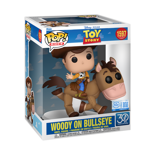 TOY STORY - POP! RIDES DELUXE WOODY ON BULLSEYE (30TH ANNIVERSARY)