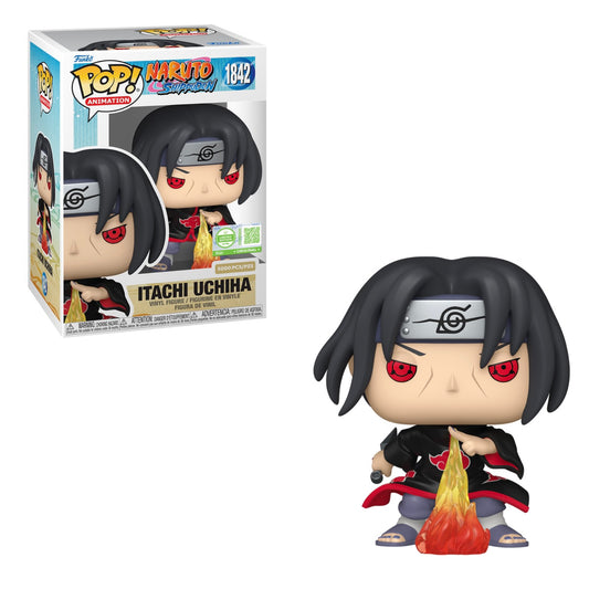 Pop! Itachi Uchiha (Fireball Jutsu) with Pop! Protector (pre-order)