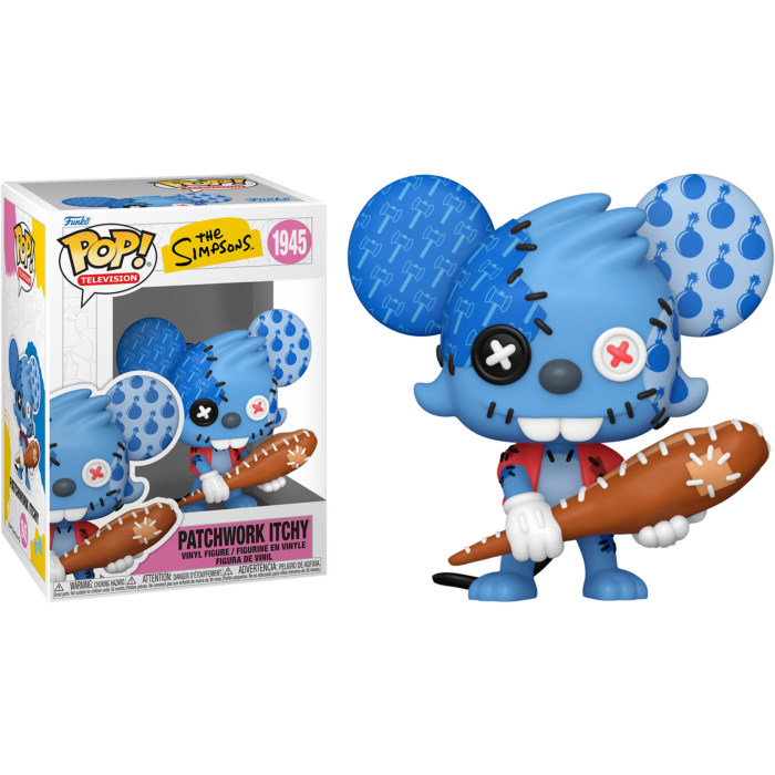 The Simpsons - Patchwork Itchy Pop! Vinyl Figure (PRE-ORDER)