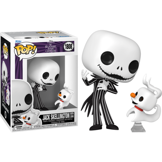 The Nightmare Before Christmas - Jack Skellington with Zero Pop! Vinyl Figure (PRE-ORDER)