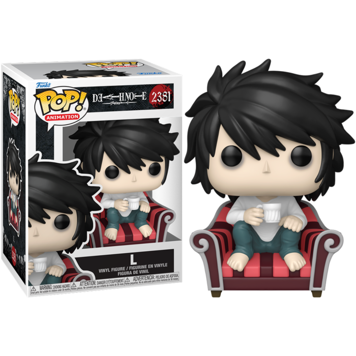 Death Note - L on Chair Pop! Vinyl Figure (PRE-ORDER)