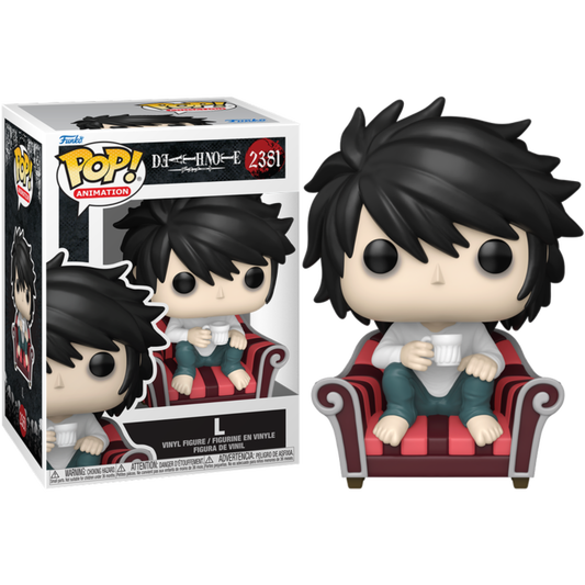 Death Note - L on Chair Pop! Vinyl Figure (PRE-ORDER)