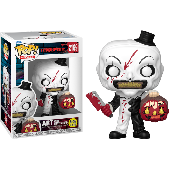 Terrifier - Art with Steve's Head Glow-in-the-Dark Pop! Vinyl Figure (PRE-ORDER)