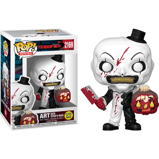 Terrifier - Art with Steve's Head Glow-in-the-Dark Pop! Vinyl Figure (PRE-ORDER)