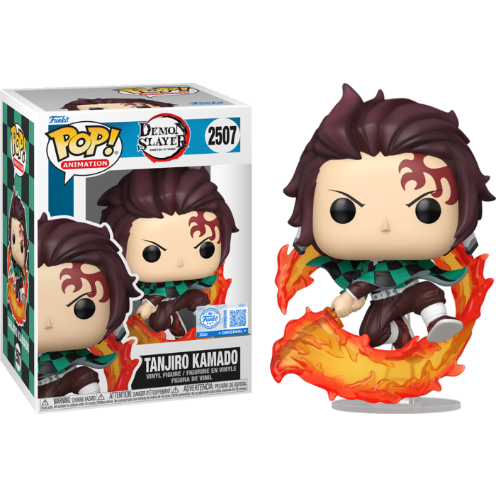 Demon Slayer - Tanjiro Kamado with Flaming Sword Pop! Vinyl Figure (PRE-ORDER)