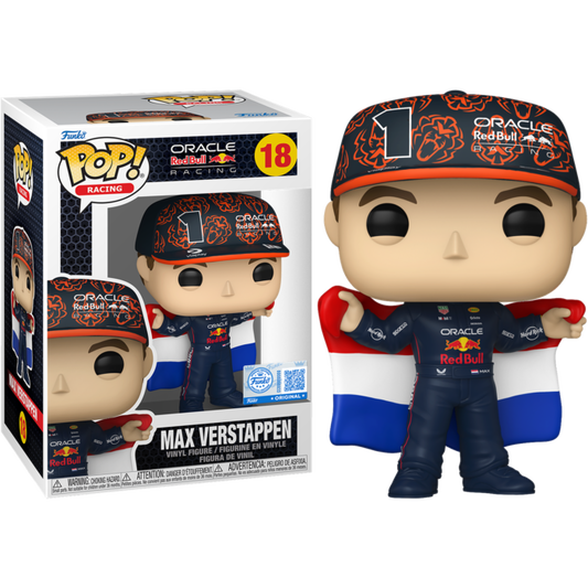 F1: Formula 1 - Max Verstappen with Dutch Flag Pop! Vinyl Figure