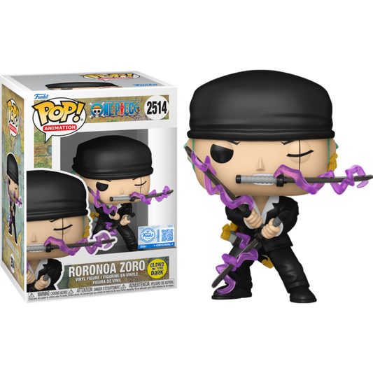 One Piece - Roronoa Zoro (Dressrosa Arc) Glow-in-the-Dark Pop! Vinyl Figure (PRE-ORDER)