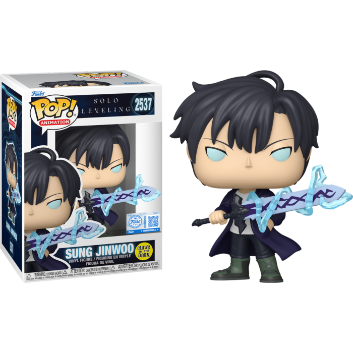 Solo Leveling - Sung Jinwoo with Sword Glow-in-the-Dark Pop! Vinyl Figure (PRE-ORDER)