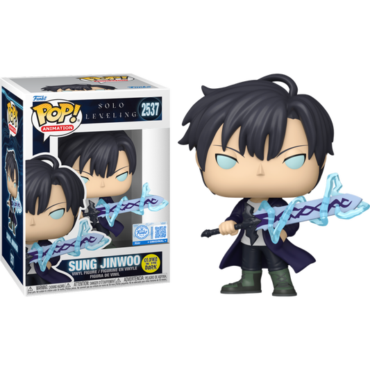 Solo Leveling - Sung Jinwoo with Sword Glow-in-the-Dark Pop! Vinyl Figure (PRE-ORDER)