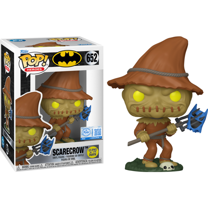 Batman: The Animated Series - Scarecrow with Pitchfork Glow-in-the-Dark Pop! Vinyl Figure (PRE-ORDER)