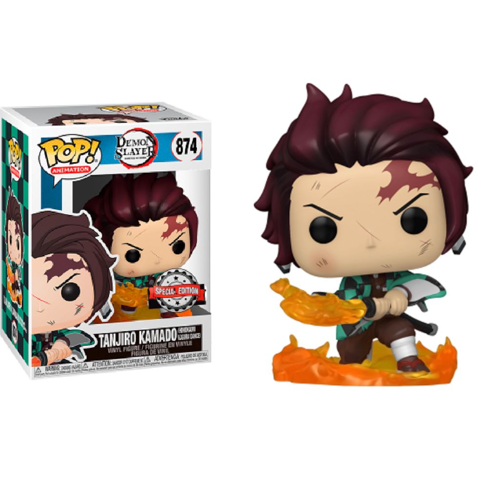 Demon Slayer - Tanjiro with Flaming Blade Pop! Vinyl Figure